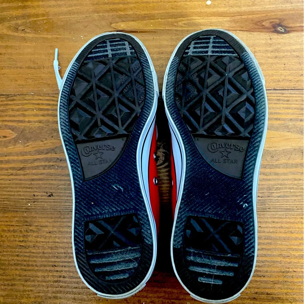 Converse Bold Red and White Sneakers - Picture 7 of 8